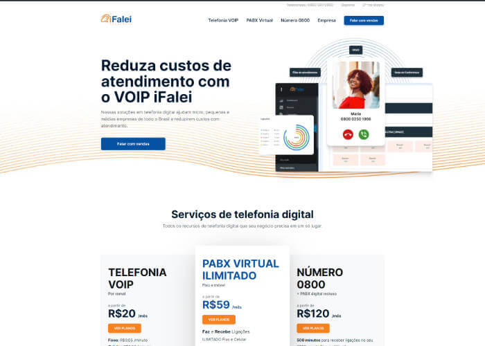 site institucional ifalei voip